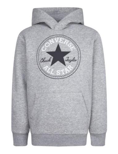 Converse Converse Fleece Core Pullover Hoodie Grå