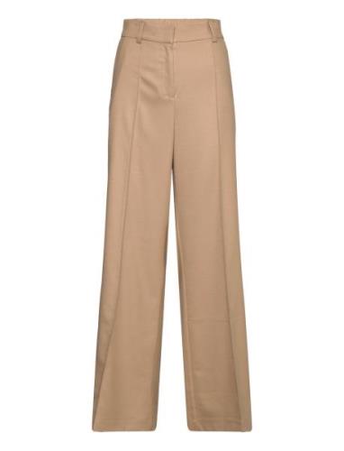 A Part Of The Art Countour Elastic Waist Pants Beige