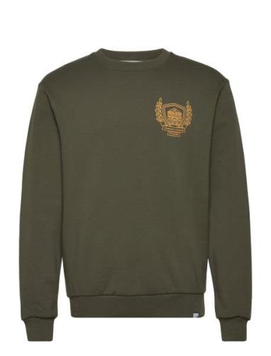 Les Deux Chad Sweatshirt Khaki Green