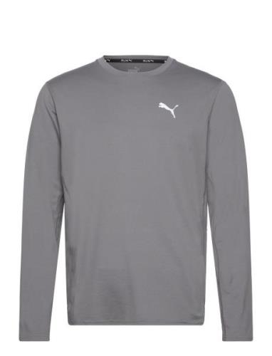 PUMA Run Cloudspun Ls Tee Grå