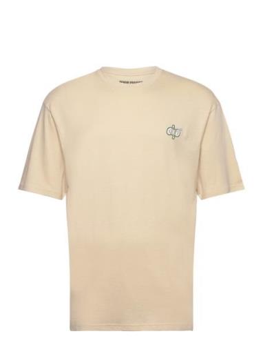 Denim Project Dptennis Print T-Shirt Beige