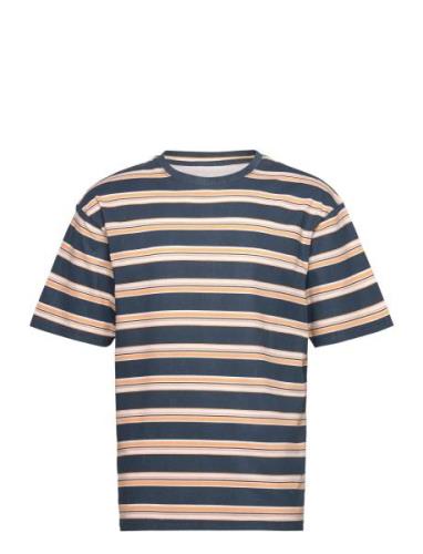 Denim Project Dp Boxy Stripe T-Shirt Marinblå