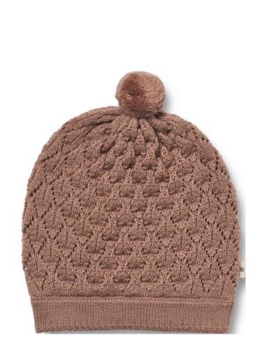 Wheat Knitted Hat Ezel Rosa