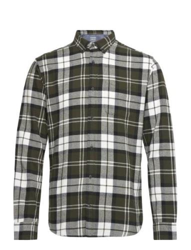 Jack & J S Jjeclassic Autumn Check Shirt Ls Sn Grön