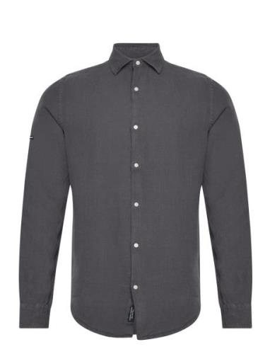 Superdry Studios Casual Linen L/S Shirt Grå