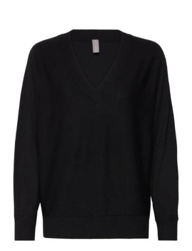 Culture Cuannemarie V-Neck Pullover Svart