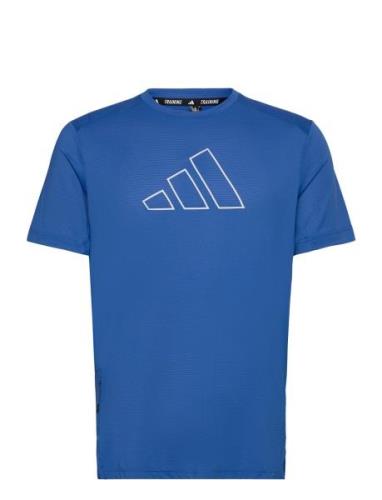 Adidas Performance Ti 3B Tee Blå