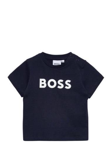 BOSS Short Sleeves Tee-Shirt Marinblå