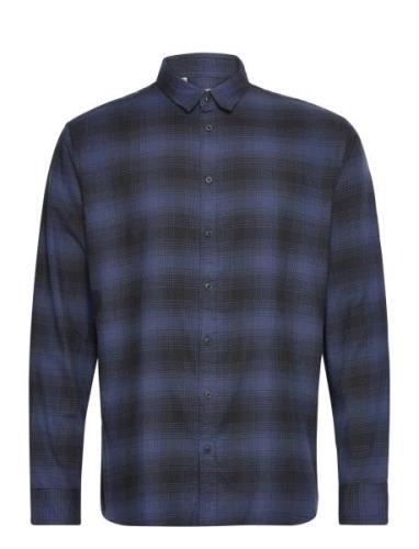 Selected Homme Slhslimowen-Brushed Shirt Ls Noos Blå