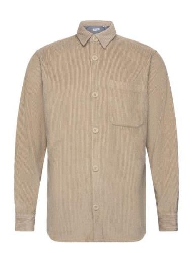 Jack & J S Jjkendrick Cord Overshirt Ls Beige