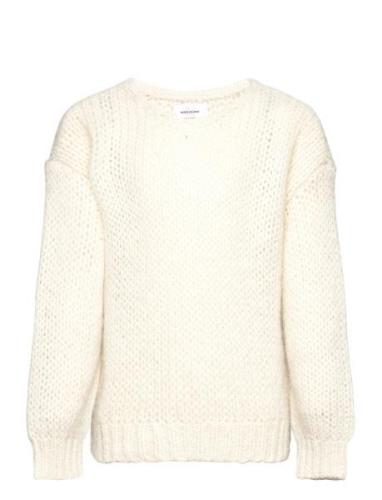 Vero Moda Girl Vmerin Ls V-Neck Pullover Ga Girl Kräm