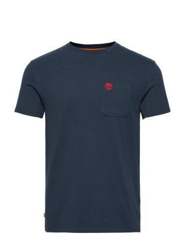 Timberland Dunstan River Chest Pocket Short Sleeve Tee Dark Sapphire B...