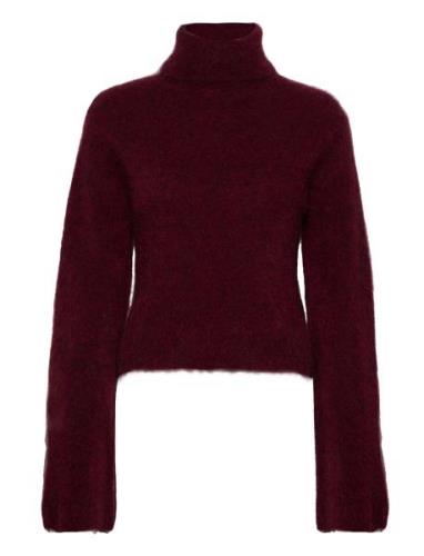 Gestuz Mandagz Cropped Pullover Burgundy