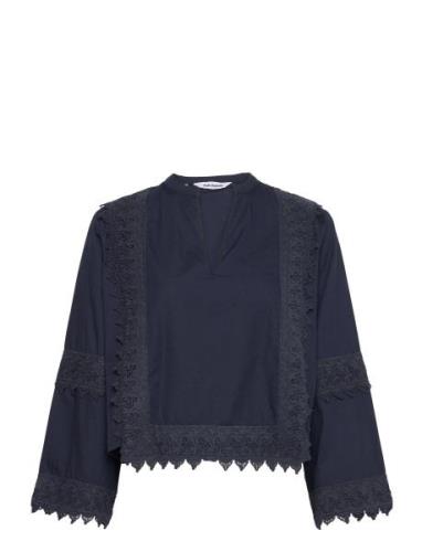 Soft Rebels Srhallie Blouse Gots Blå