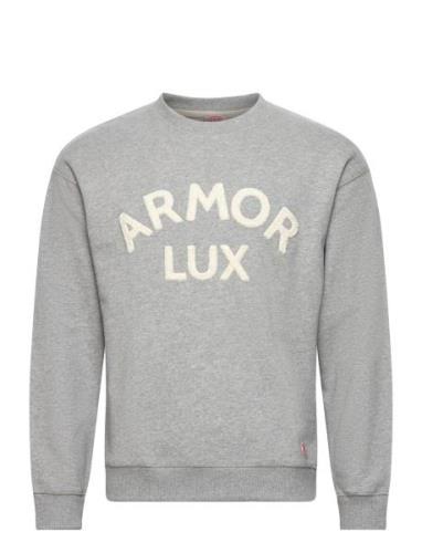 Armor Lux Logo Sweatshirt Héritage Grå