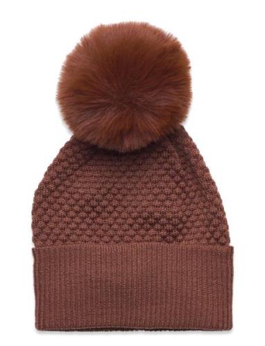 Mp Denmark Oslo Beanie - Fake Fur Brun