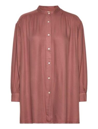 Moshi Moshi Mind Auora Shirt Twill Burgundy