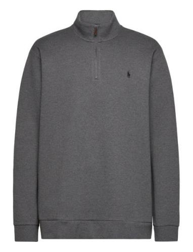 Polo Ralph Lauren Double-Knit Mesh Quarter-Zip Pullover Grå