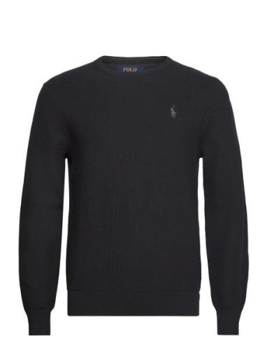 Polo Ralph Lauren Textured Cotton Crewneck Sweater Svart