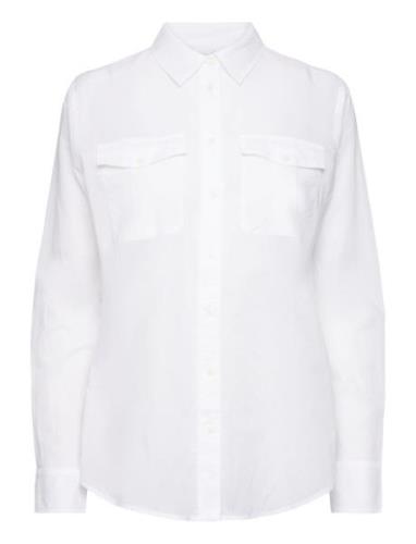 Lauren Ralph Lauren Cotton Voile Shirt Vit