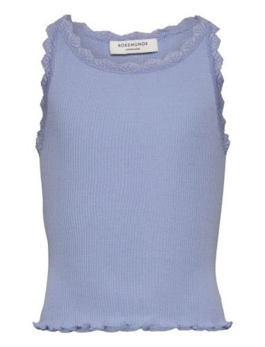 Rosemunde Kids Rkbeatha Sl Top W/ Lace Blå