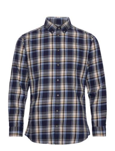 Selected Homme Slhslim-Dan Flannel Shirt Ls O Marinblå