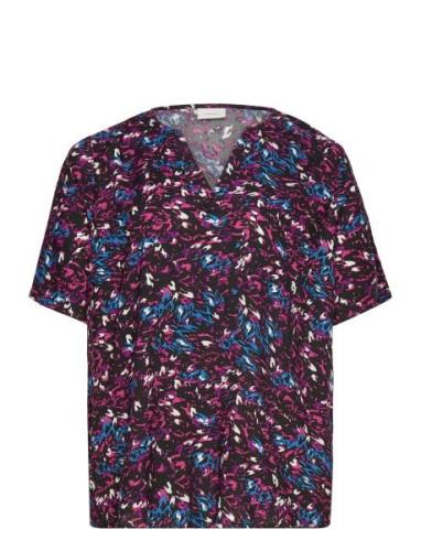 ONLY Carmakoma Caramabel Life S/S Top Aop Svart