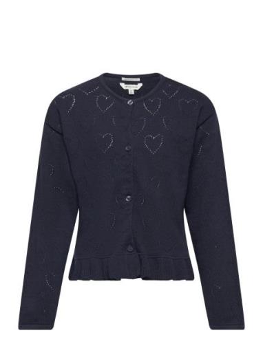 Tom Tailor Heart Cardigan Marinblå