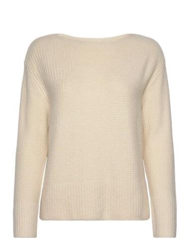 Tom Tailor Knit Patched Boatneck Beige