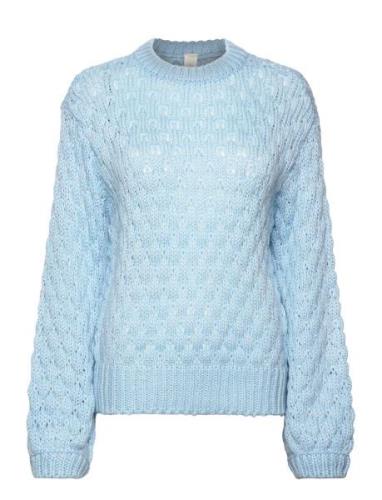 YAS Yasbubba Ls Knit Pullover S. Noos Blå