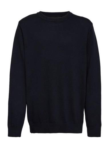 LMTD Nlmnanfred Ls O-Neck Knit Marinblå