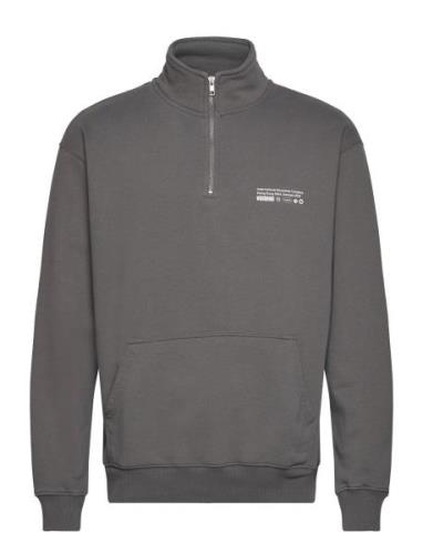 Woodbird Wblass Tech Half-Zip Grå