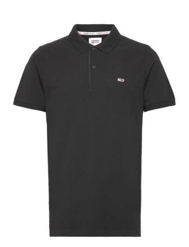 Tommy Jeans Tjm Slim Placket Polo Svart