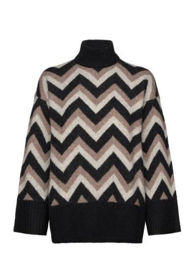 Vero Moda Vmkalina Ls Highneck Long Pullover Ga Svart