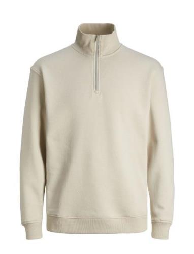 Jack & J S Jjebradley Sweat Half Zip Noos Kräm