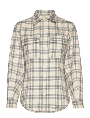 GANT Slim Dart Checked Shirt Grön