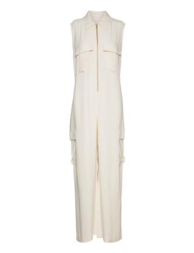 GANT Cargo Pocket Jumpsuit Beige