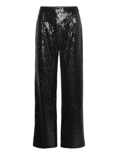 Selected Femme Slfalaia Hw Long Sequins Pant B Svart