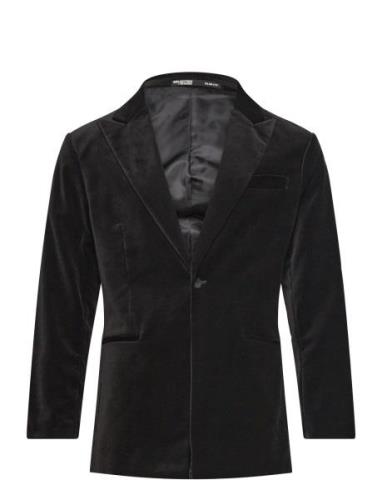 Selected Homme Slhslim-Hale Velvet Blz B Svart