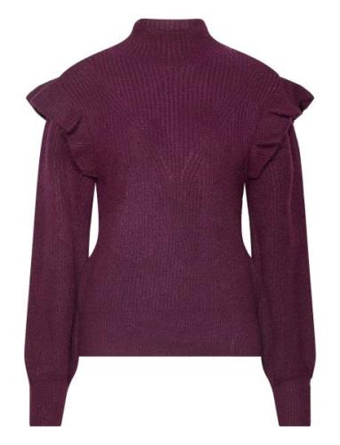 Vila Vibooba Frill Pullover /B Burgundy