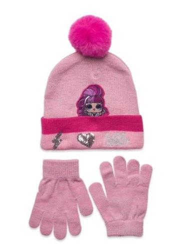 L.O.L Set Cap + Glooves Rosa