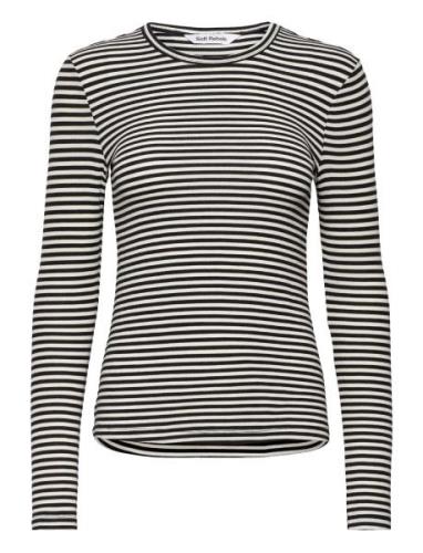 Soft Rebels Srfenja Stripe O-Neck Top Svart