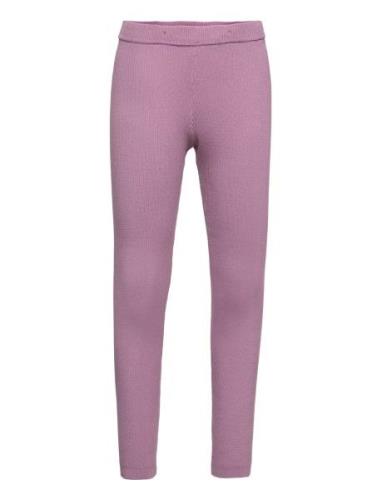 Lindex Leggings Rib Lila