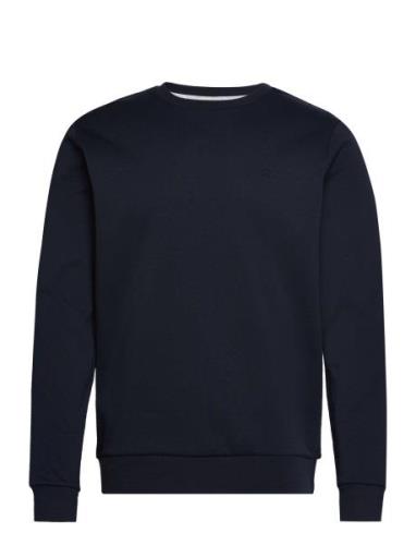 Hackett London Double Knit Crew Marinblå