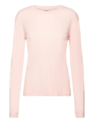 GANT Slim Lightweight Ls T-Shirt Rosa