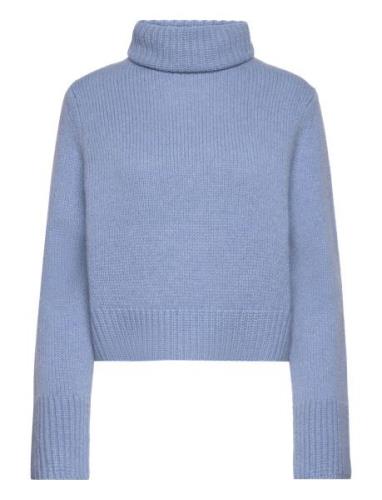 Polo Ralph Lauren Wool-Cashmere Turtleneck Sweater Blå