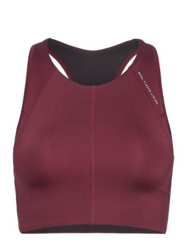 Casall Iconic Wool Lined Sports Bra Burgundy