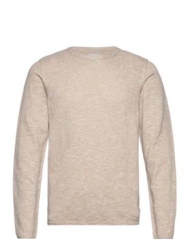 Jack & J S Jjelinen Knit Crew Neck Sn Kräm