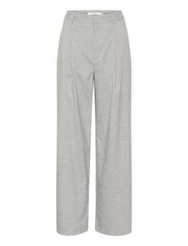 Gestuz Paulagz Pinstripe Mw Wide Pants Grå