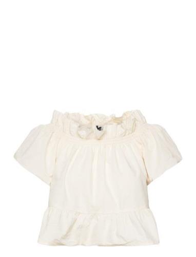 Gina Tricot Offshoulder Blouse Kräm